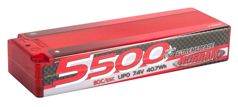 NOSRAM 5500 - TC - 110C/55C - 7.4V LiPo - 1/10 Competition Car Line Hardcase