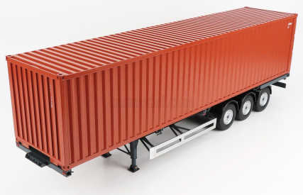 Nzg Accessories Trailer For Truck With European Sea-container 40 1:18 Brown