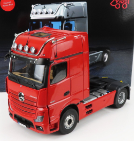 Nzg Mercedes benz Actros 2 1863 Gigaspace 4x2 Mirrorcam Tractor Truck 2-assi 2018 1:18 Red