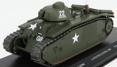 Odeon Renault B1 Bis Tank France 1945 1:43 Vojenská Zelená