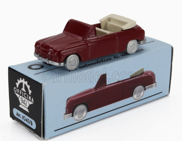 Officina-942 Fiat 1400 Cabriolet Open 1950 1:76 Bordeaux