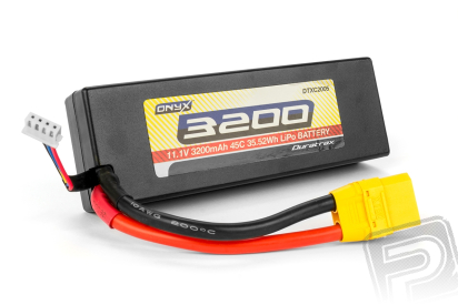 ONYX - LiPo 11,1V 3200mAh HardCase XT90 konektor, 45C