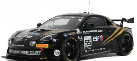 Otto-mobile Alpine A110 Gt4 Team Schumacher Clrt N 55 Gt4 European Series Season 2024 Pascal Huteau - Laurent Hurgon 1:18 Černé Zlato