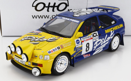 Otto-mobile Ford england Escort Rs Cosworth Michelin N 8 3rd Rally Rac Lombard 1993 M.wilson 1:18 Modrá Žlutá