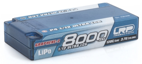 P4 1/12 Ultra LCG GRAPHENE-2 8000mAh Hardcase battery - 3.7V LiPo - 120C/60C
