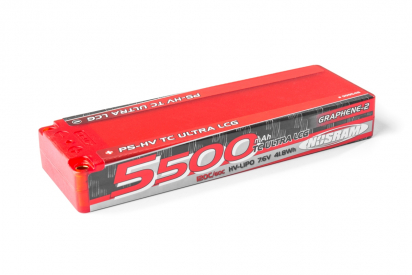 P5-HV TC Ultra LCG GRAPHENE-2 5500mAh Hardcase Battery - 7.6V LiPo - 120C/60C