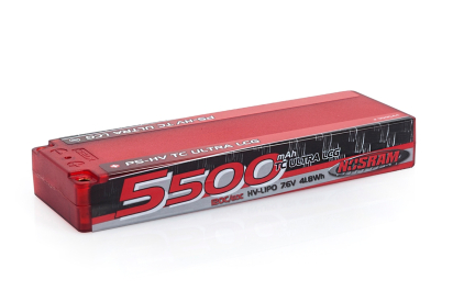 P5-HV TC Ultra LCG GRAPHENE 5500mAh Hardcase Battery - 7.6V LiPo - 120C/60C