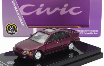 Paragon-models Honda Civic Coupe Ej1 Lhd 1995 1:64 Kamélie Červená Met
