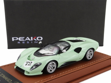Peako De tomaso P72 N 72 Racing 2020 1:43 Velmi Světle Zelená