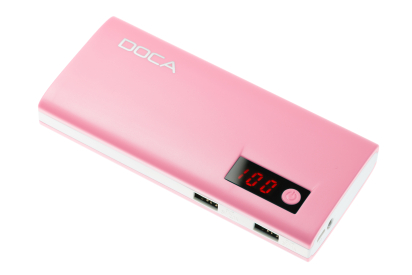 DOCA 13000 mAh, růžová