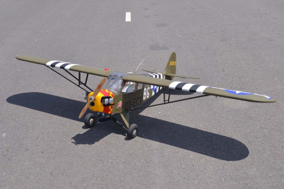 RC letadlo Piper L-4 Grasshopper 1/5 2,29m
