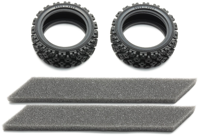 Pneu Tamiya Rally Block Soft + vložky (2ks)