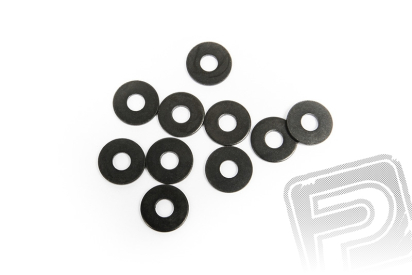 Podložky 4x11x1mm černé Yeti XL (10 ks.)