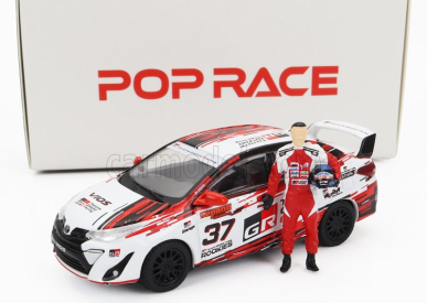 Pop-race-limited Toyota Vios Gr Team Toyota Gazzo Racing N 37 1000km Sepang 2022 Tengku Djan 1:64 Červená Bílá