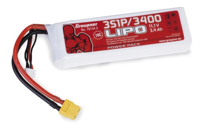 POWER PACK Li-Pol 3400mAh/11,1V 70C s XT60 konektorem