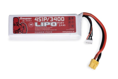 POWER PACK Li-Pol 3400mAh/14,8V 70C s XT60 konektorem