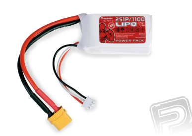 Power Pack LiPo 2/1100 7,4 V 70C XT60
