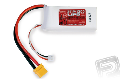 Power Pack LiPo 2/1300 7.4 V 70C XT60