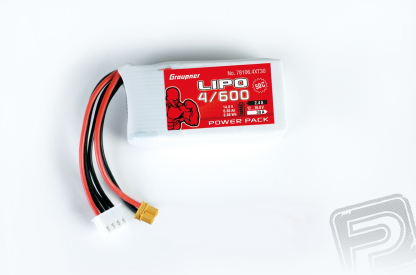 Power Pack LiPo 4/600 14,8 V 50C XT-30