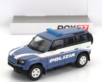 Premium classixxs Land rover New Defender 110 Polizia 2020 1:87 Světle Modrá Bílá