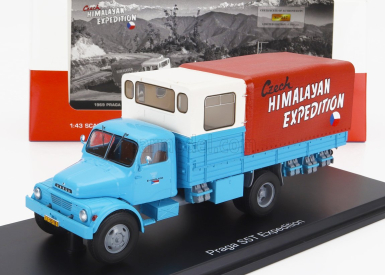 Premium classixxs Praga S5t-3 Truck 2-assi 1969 - First Czech Himalayan Expedition 1:43 Světle Modrá Krémová Červená