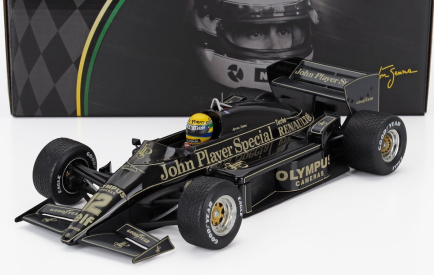 Premium-x Lotus F1  97t Renault Turbo N 12 Winner Portugal Gp 1985 Ayrton Senna 1:18 Černé Zlato