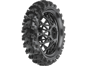 Pro-Line kolo s pneu 1:4 Dunlop Geomax MX14 V2 Bead CR4 zadní, disk černý: Promoto-MX