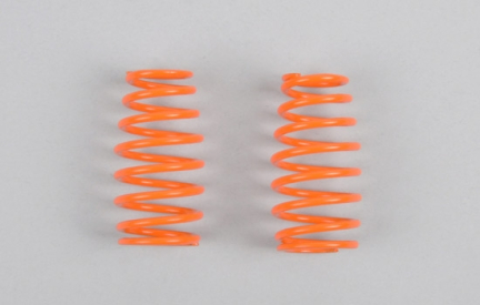 Pružiny tlumičů soudkové 2,4mm, oranžové, 2ks.