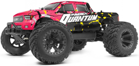 BAZAR - Quantum MT 1/10 4WD Monster Truck RTR, růžová