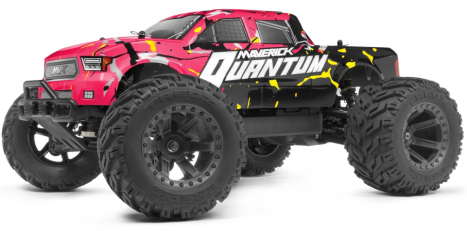 BAZAR - Quantum MT 1/10 4WD Monster Truck RTR, růžová