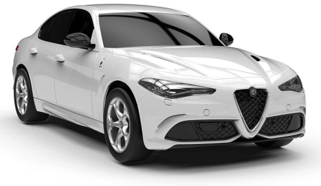 RC auto Alfa Romeo Giulia Quadrifoglio, bílá