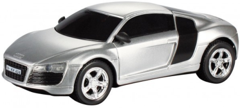 RC auto Audi R8, stříbrná