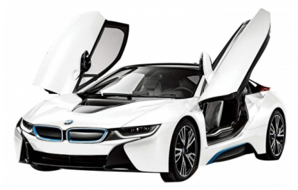 ROZBALENO - RC auto BMW i8, bílá