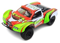 RC auto Caribe HSP racing, červená