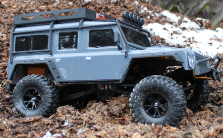 RC auto DF-4J Crawler XXL, světle šedá