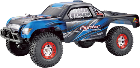 RC auto Fighter Pro Short Course Truck, modrá