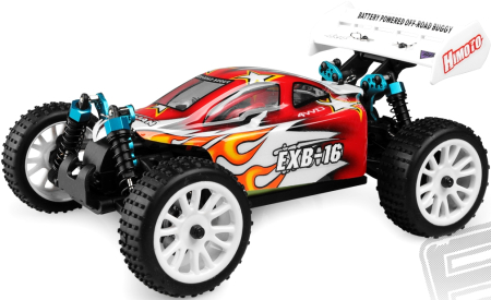 RC AUTO HIMOTO BUGGY 1:16, ČERVENÁ