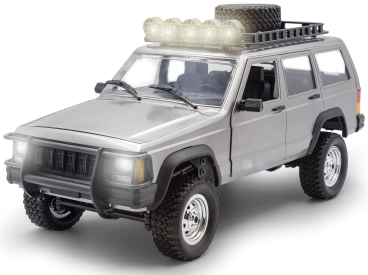 RC auto SUV Legend 4x4 1:12 4WD, stříbrná + náhradní baterie