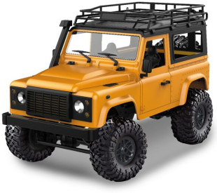 RC auto Land Rover Defender D90, žlutá