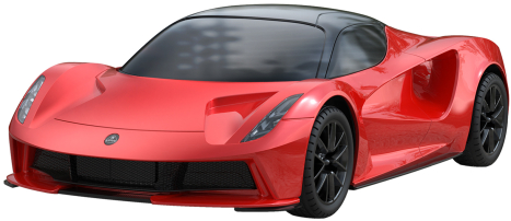 RC auto Lotus Evija, červená