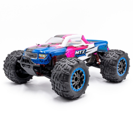 RC auto MTX elektro Offroad Truggy, růžovo/fialovo/modrá