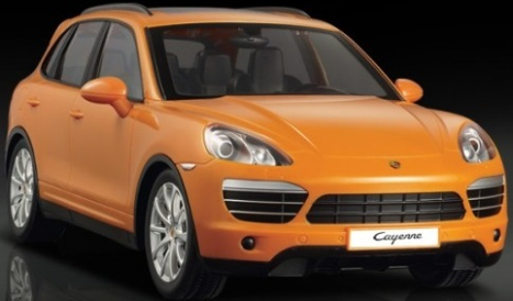 RC auto Porsche Cayenne, oranžová