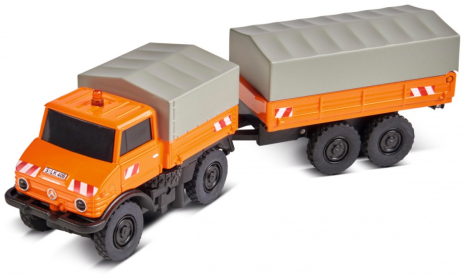 RC auto s přívěsem MB Unimog U406