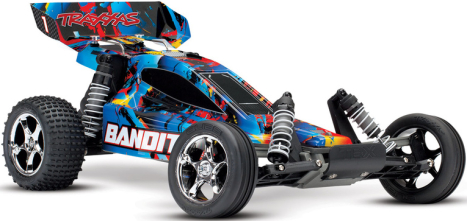 RC auto Traxxas Bandit 1:10, Rock'n Roll, černá