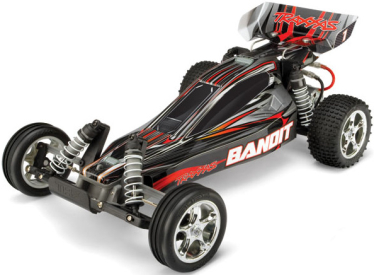 RC auto Traxxas Bandit 1:10 RTR, stříbrná