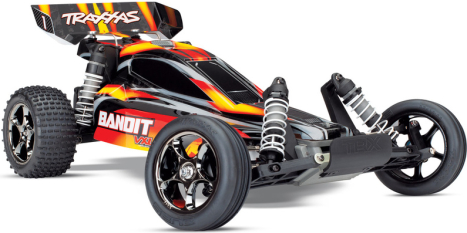 RC auto Traxxas Bandit 1:10 VXL TQi, červená