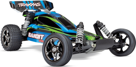 RC auto Traxxas Bandit 1:10 VXL TQi, modrozelená