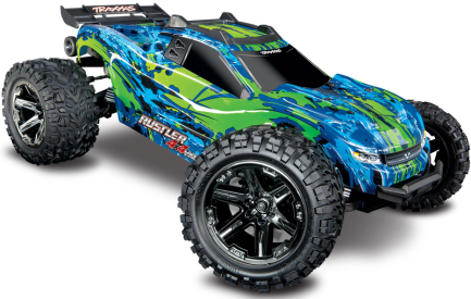 RC auto Traxxas Rustler 1:10 VXL 4WD TQi, zelená