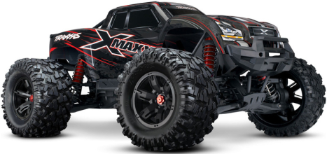 RC auto Traxxas X-Maxx 8S 1:5 4WD TQi, černočervená