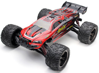 BAZAR - RC auto 9116 Challenger truggy, červená + náhradní baterie